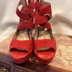 Dolce Vita Red Strappy Heels